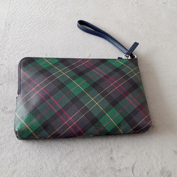 Talbots plaid large wristlet, clutch - Picture 2 of 10